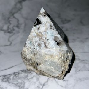 Rainbow Moonstone Crystal Point Top  (10.3 oz)